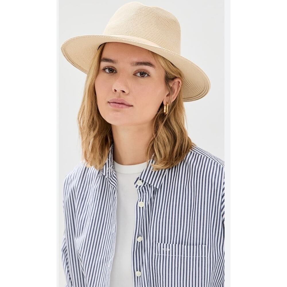 rag & bone Lana Straw Hat Natural Sz M NWT $238
